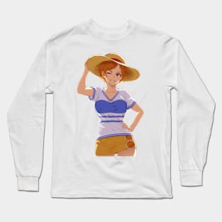 Nami fanart (One Piece) Long Sleeve T-Shirt